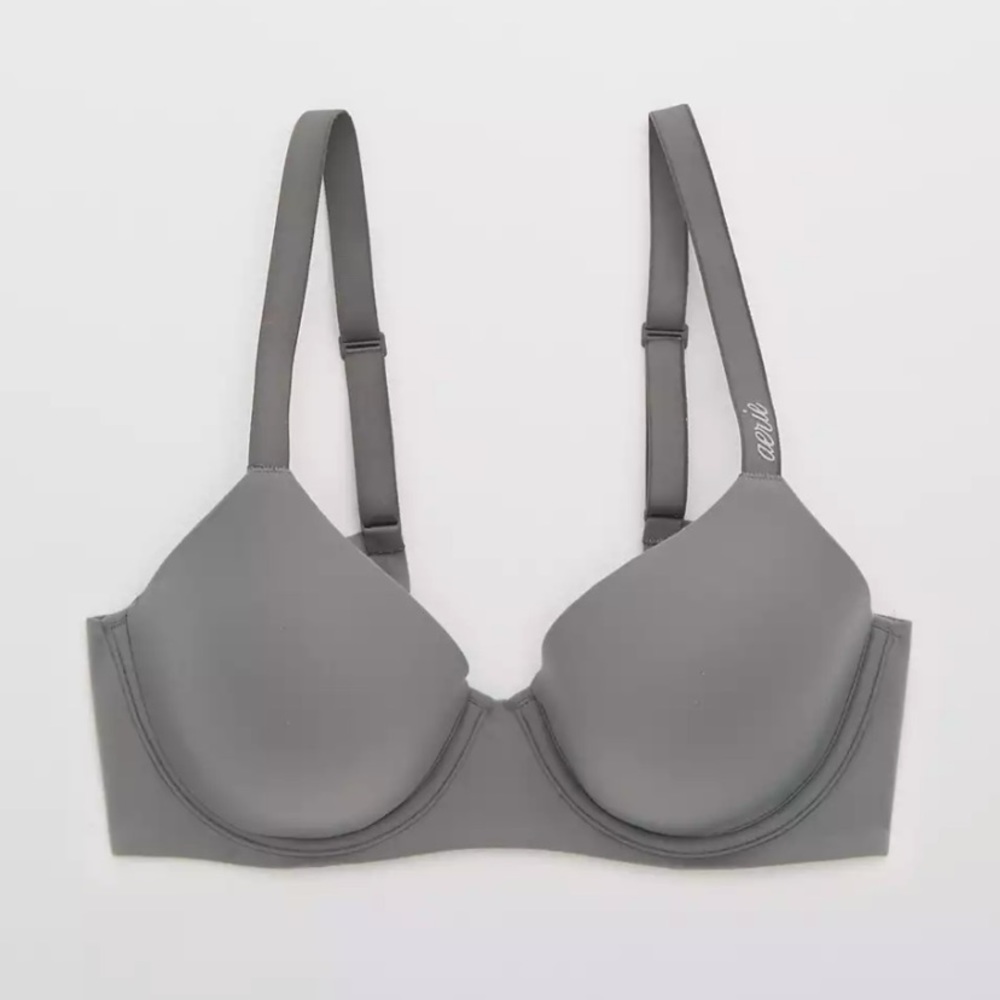 NWT Aerie Real Free Full Coverage Lightly Lined Bra 38D Shell Gray